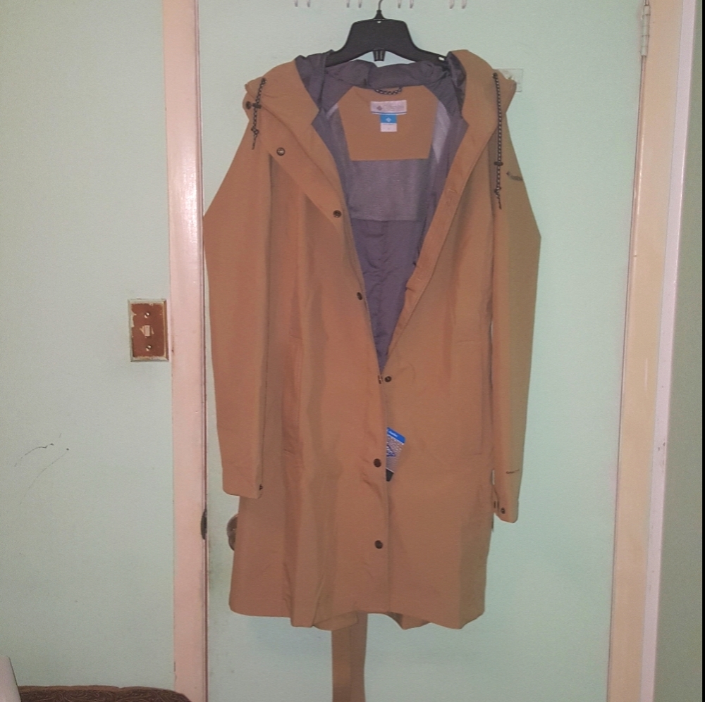 Columbia long trench jacket